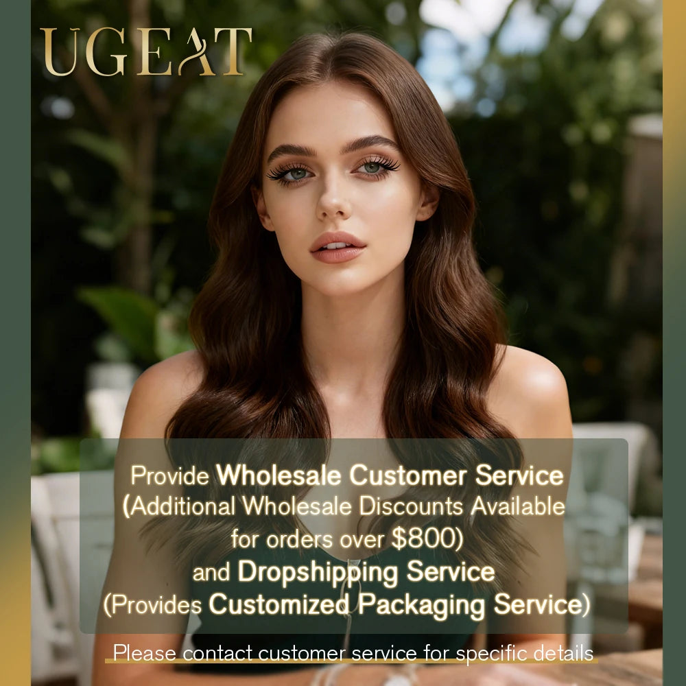 Ugeat Tape in Hair Extensions Human Hair Real Natural Brazilian Remy Hair Straight Seamless Skin Weft For Women Balayage 20P/40P