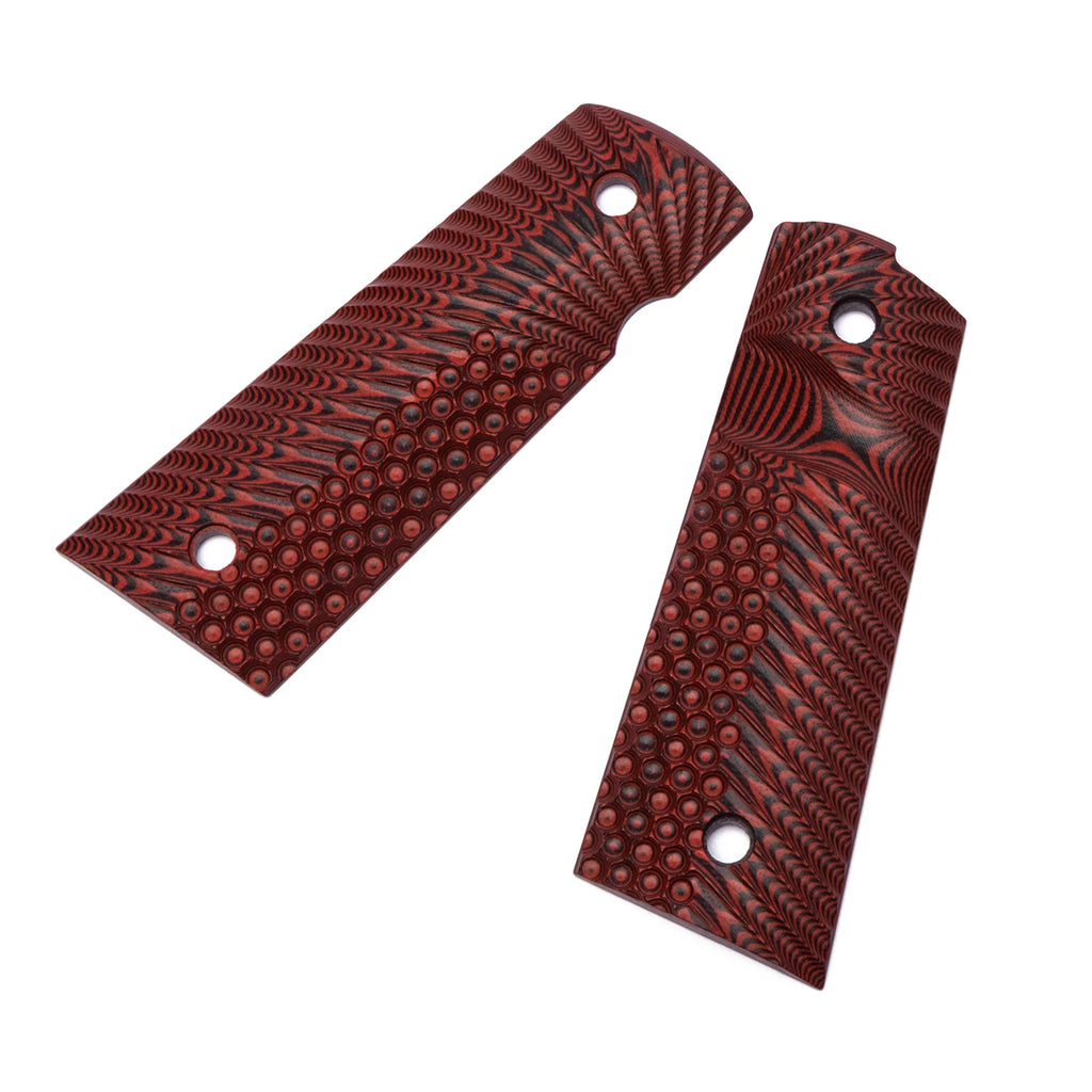 Guuun G10 Grips for Full Size 1911 Magwell Grip OPS Eagle Wing Texture Free screw set included