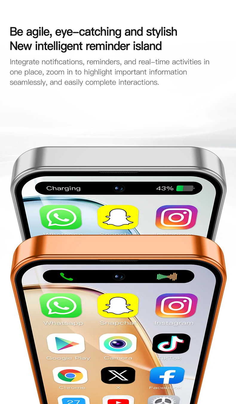 2026 new ONEMYTH Orange A18 Pro, 4.0 inches, Android 12.0 system, 2000mAh battery, 4G network dual SIM cards, mini smartphone