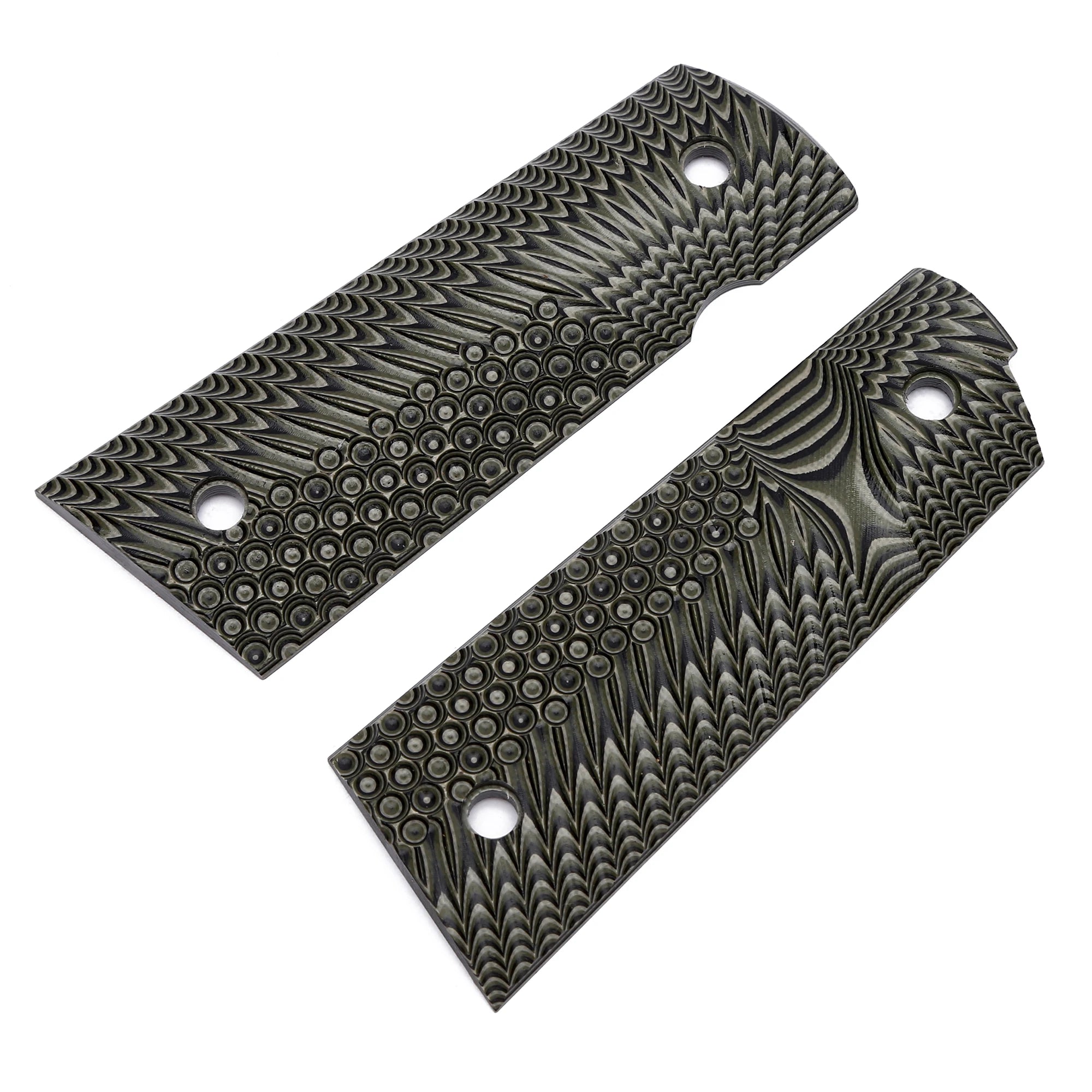 Guuun G10 Grips for Full Size 1911 Magwell Grip OPS Eagle Wing Texture Free screw set included