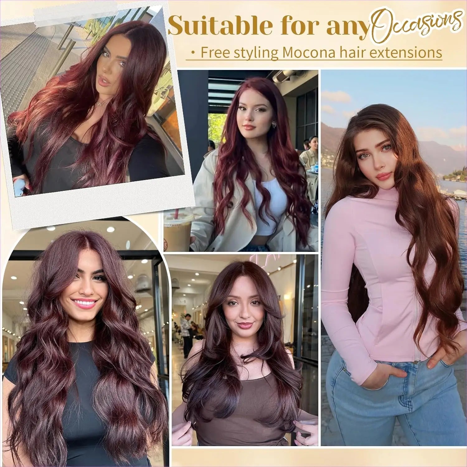 Brazilian Virgin Straight Full Head Clip-In Human Hair Extensions Natural Looking for Women Clip-On Hair Piece