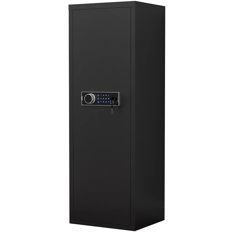 Large Size 5-8 Gun Gun Cabinet with Electronic Password Keypad Lock,Unassembled Metal Rifle Gun Security Cabinet Safe Locker