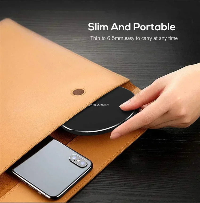 New Wireless Charger For iPhone 16 15 14 13 Pro Max Induction Fast Charging Pad Dock Station For Samsung S23 S22 Xiaomi Huawei