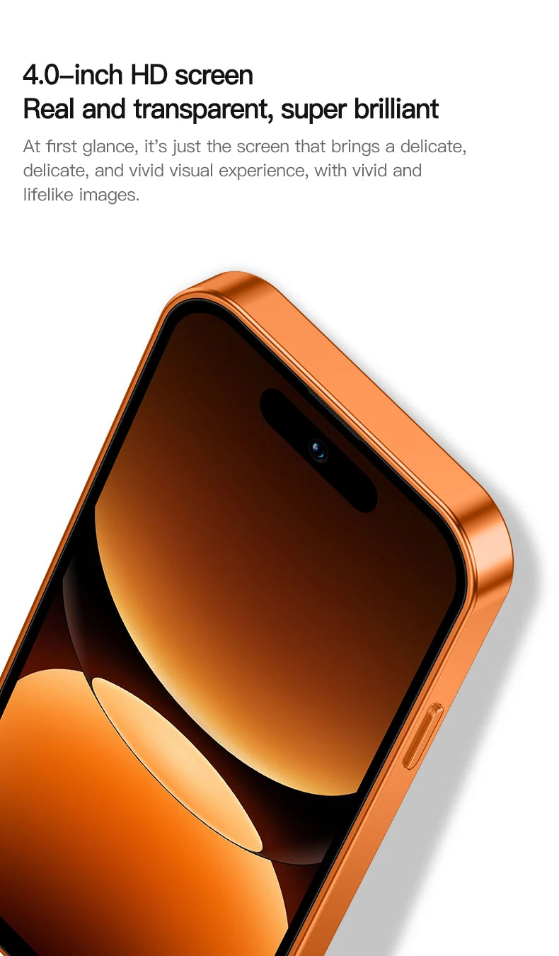 2026 new ONEMYTH Orange A18 Pro, 4.0 inches, Android 12.0 system, 2000mAh battery, 4G network dual SIM cards, mini smartphone