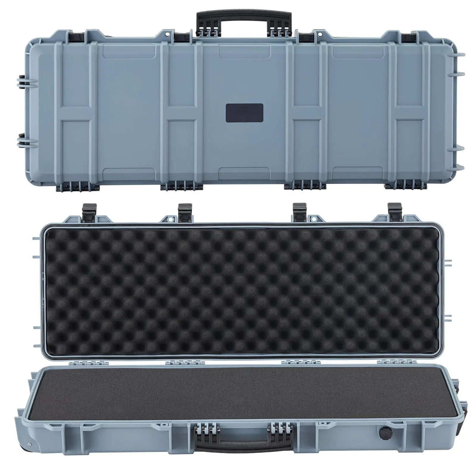 Hard Rifle Case, Lockable Rifle Case With Pre-cut Foams, 40 In Gun Storage With Wheels, IP67 Waterproof & Dustproof Movable