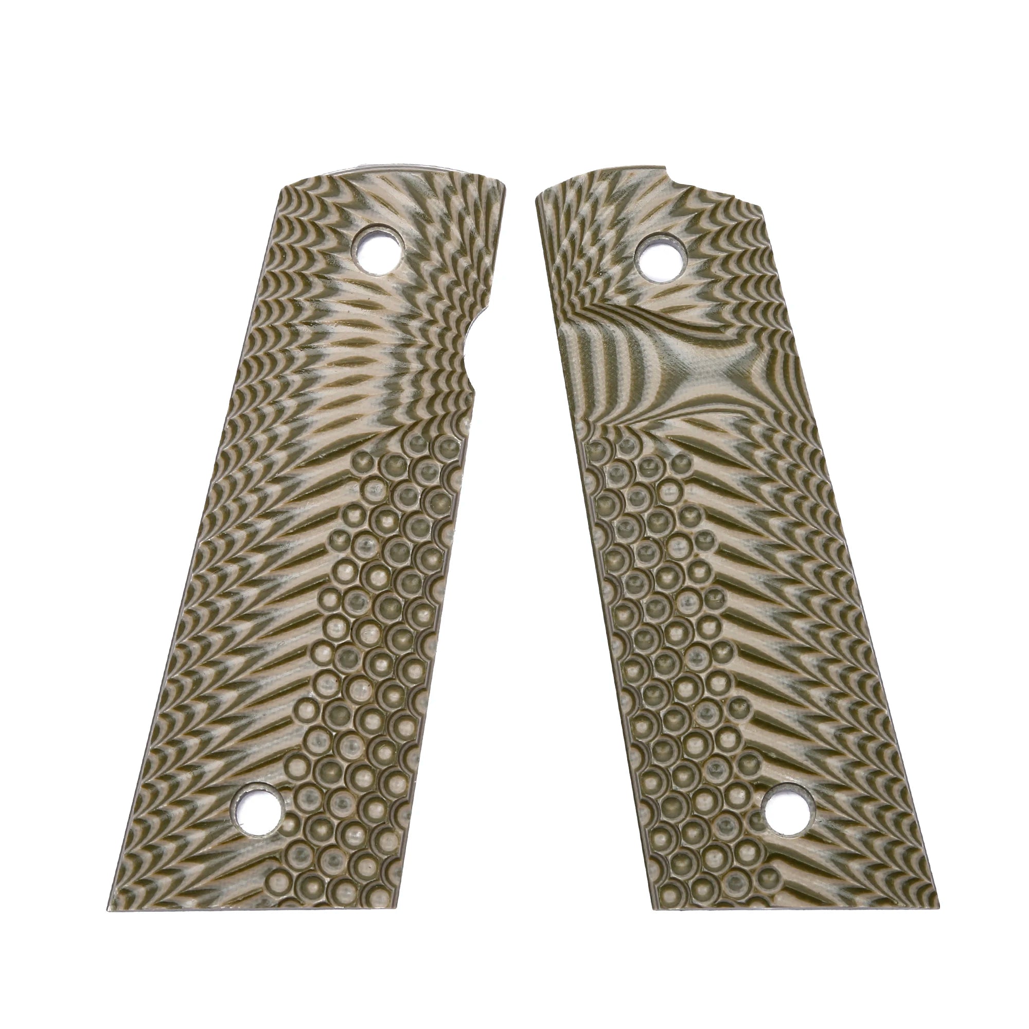 Guuun G10 Grips for Full Size 1911 Magwell Grip OPS Eagle Wing Texture Free screw set included
