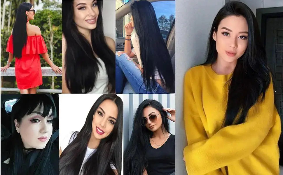 60G-360G 100% Real Tape In Hair Extensions Human Hair 22 Inch Natural Color Invisible Seamless PU Raw Straight Hair Extensions
