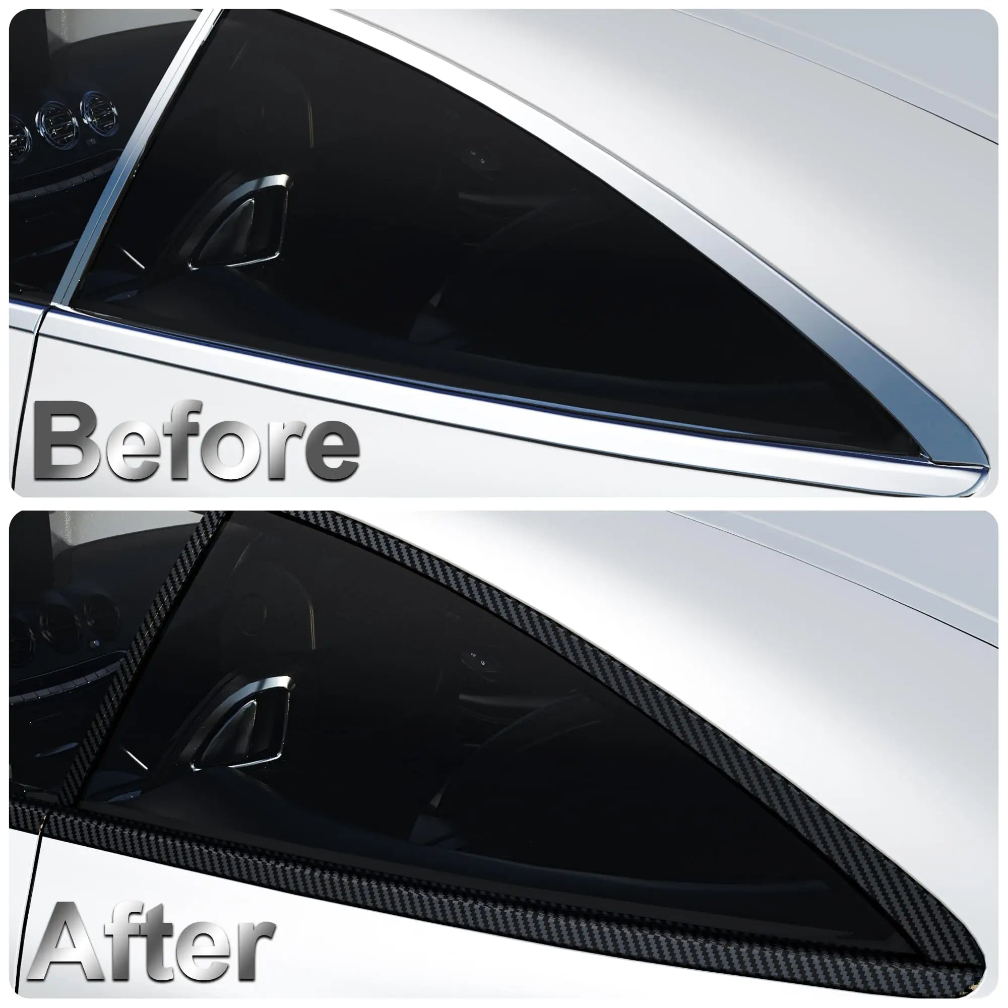 1-10m Nano Carbon Fiber Car 3D Tape Sticker Door Mirror Paste Protector Strip DIY Protection Protective Film Waterproof Adhesive