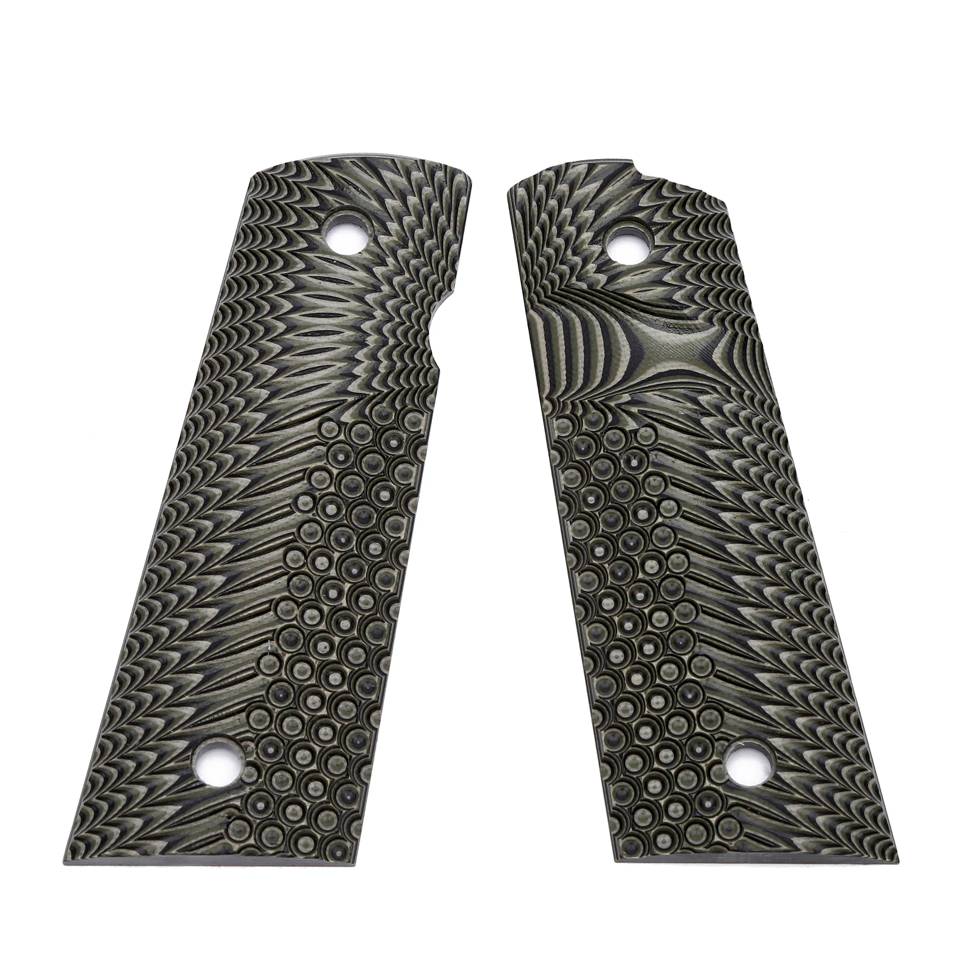 Guuun G10 Grips for Full Size 1911 Magwell Grip OPS Eagle Wing Texture Free screw set included