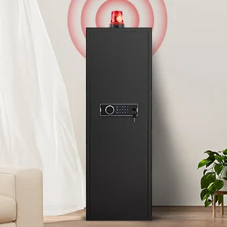 Large Size 5-8 Gun Gun Cabinet with Electronic Password Keypad Lock,Unassembled Metal Rifle Gun Security Cabinet Safe Locker