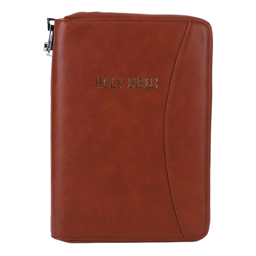 Lockable Soft Pistols Case Holy Bible Leather Gun Bags Concealed Carry Gun Pouch for 9mm Glocks42 43 Guns Storage