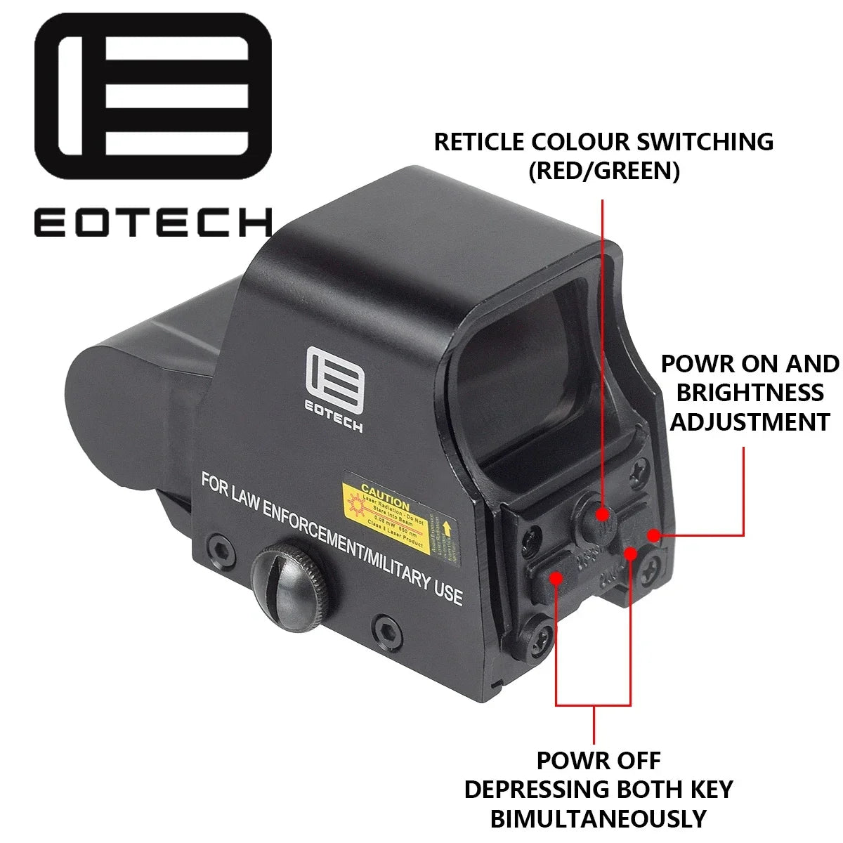 Eotech 551 552 553 558 Holographic Sight Red Green Dot Sight Riflescopes Hunting Reflex Airsoft Riflescope Collimator 20mm Rail