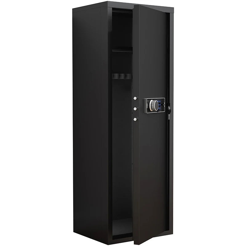 Large Size 5-8 Gun Gun Cabinet with Electronic Password Keypad Lock,Unassembled Metal Rifle Gun Security Cabinet Safe Locker