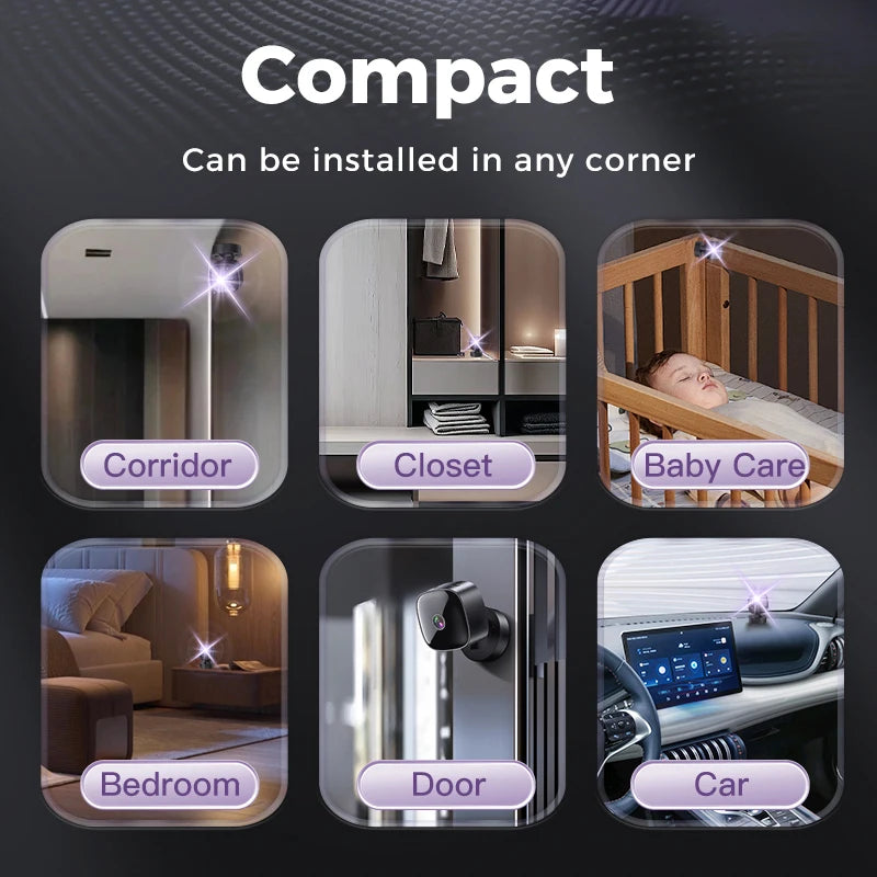 4K HD Mini Camera Wifi 2.4G Camera Wireless Security Protection Remote Monitor Camcorders Home Phone Connectivity Smart Device