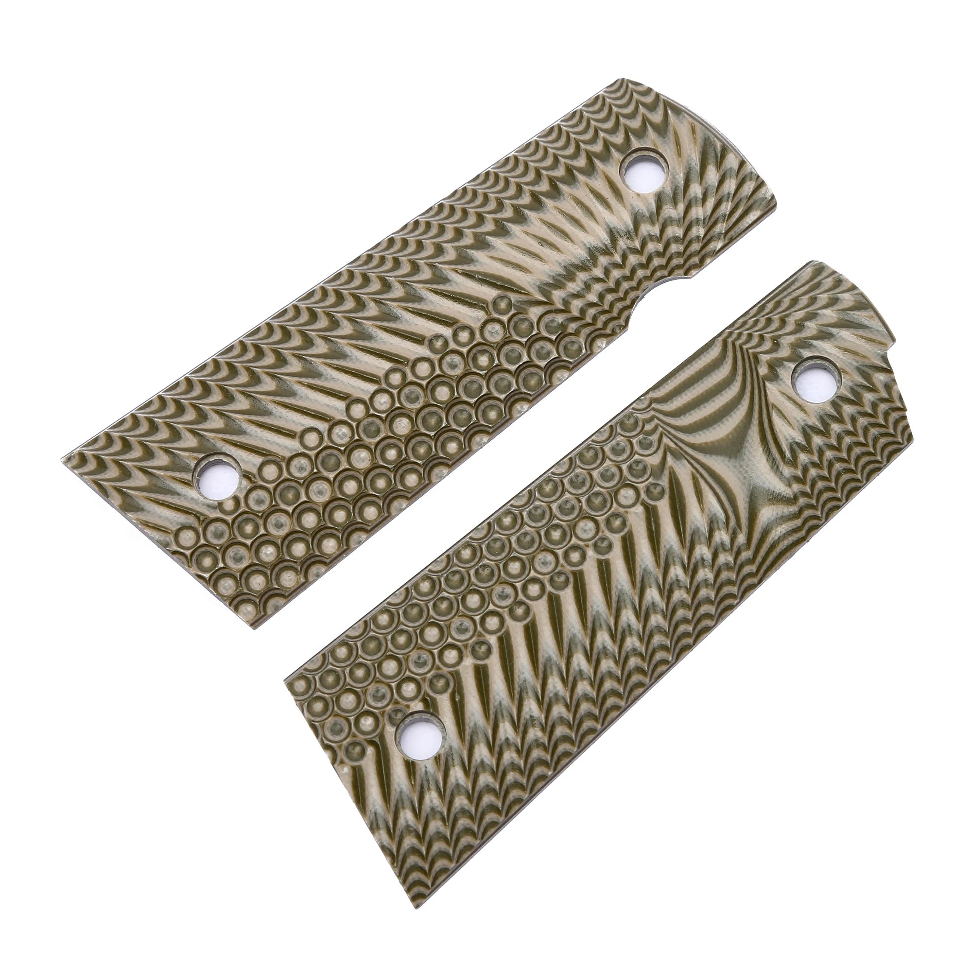 Guuun G10 Grips for Full Size 1911 Magwell Grip OPS Eagle Wing Texture Free screw set included