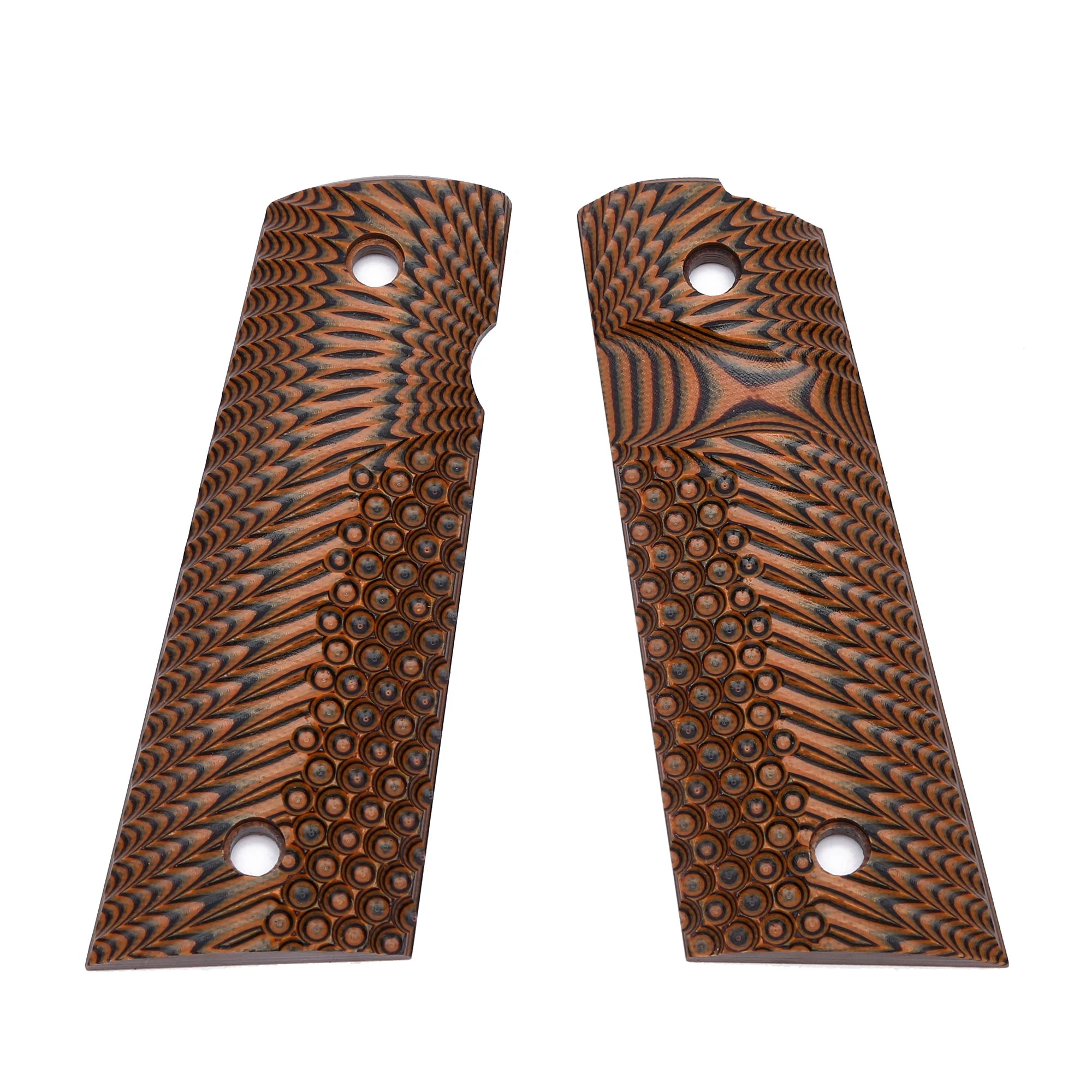 Guuun G10 Grips for Full Size 1911 Magwell Grip OPS Eagle Wing Texture Free screw set included