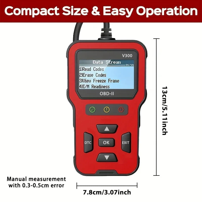 2025 Newest Model OBD2 Scanner Diagnostic Tool - Complete Fault Code Reader, Clear Error Codes, Data Stream, I/M Readiness