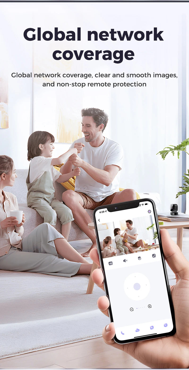 4K HD Mini Camera Wifi 2.4G Camera Wireless Security Protection Remote Monitor Camcorders Home Phone Connectivity Smart Device