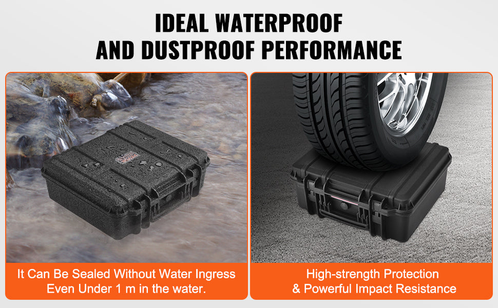 SucceBuy Hard Pistol Cases w/ Pre-cut PU Foam Lining Waterproof Dustproof Hard Gun Case for 1/2/5/6 Pistol Lockable Pistol Case